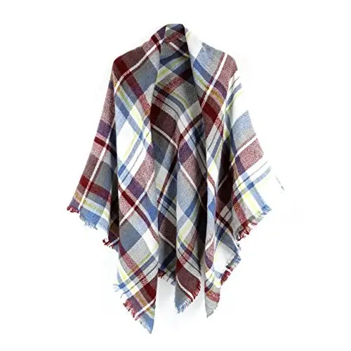 Neal LINK Women's Scarves Wraps Warm Blanket Scarf Shawl Winter Plaid Scarfs for Women 