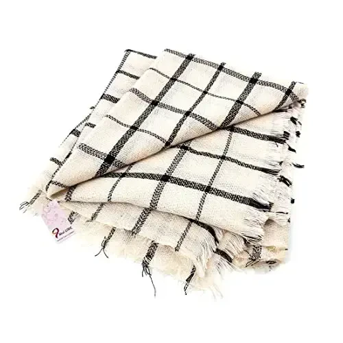 Neal LINK Women's Plaid Scarf Blanket Wrap Warm Tartan Checked Shawl Tartan Scarves PasModazoneina Cape - 7