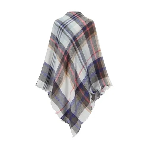 Neal LINK Women's Scarves Wraps Warm Blanket Scarf Shawl Winter Plaid Scarfs for Women - 6