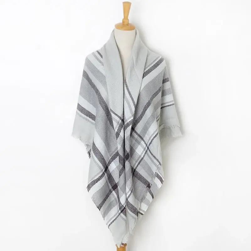 Neal LINK Women's Plaid Scarf Blanket Wrap Warm Tartan Checked Shawl Tartan Scarves PasModazoneina Cape - 3