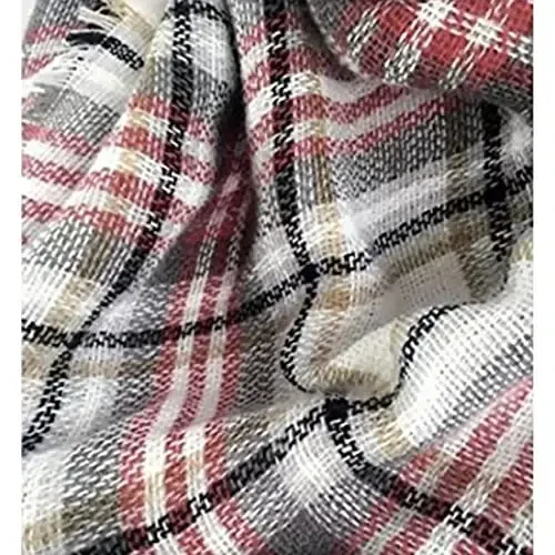 Neal LINK Women's Plaid Scarf Blanket Wrap Warm Tartan Checked Shawl Tartan Scarves PasModazoneina Cape - 6