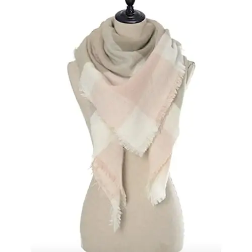 Neal LINK Women's Scarves Wraps Warm Blanket Scarf Shawl Winter Plaid Scarfs for Women - 6