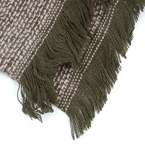 Neal LINK Women's Plaid Scarf Blanket Wrap Warm Tartan Checked Shawl Tartan Scarves PasModazoneina Cape - 5