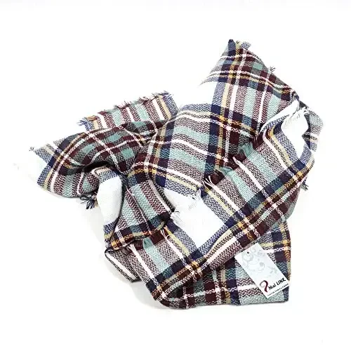 Neal LINK Women's Plaid Scarf Blanket Wrap Oversized Chunky Scarves Tartan Shawls - 6