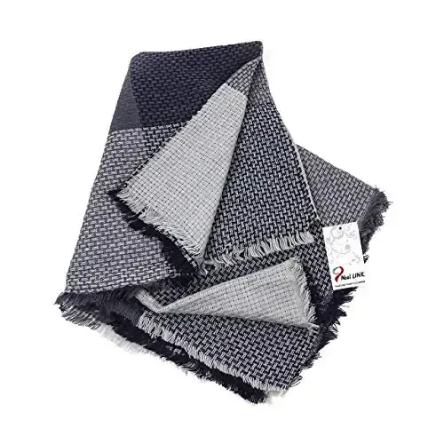 Neal LINK Women's Plaid Scarf Blanket Wrap Oversized Chunky Scarves Tartan Shawls - MODAZONE (1)