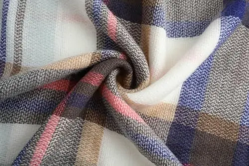 Neal LINK Women's Plaid Scarf Blanket Wrap Warm Tartan Checked Shawl Tartan Scarves PasModazoneina Cape - 7