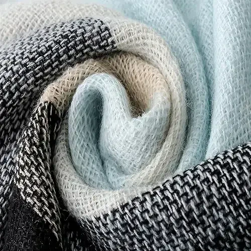 Neal LINK Women's Scarves Wraps Warm Blanket Scarf Shawl Winter Plaid Scarfs for Women - 5