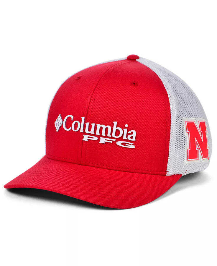 Nebraska Cornhuskers PFG Stretch Cap Red/White - 1