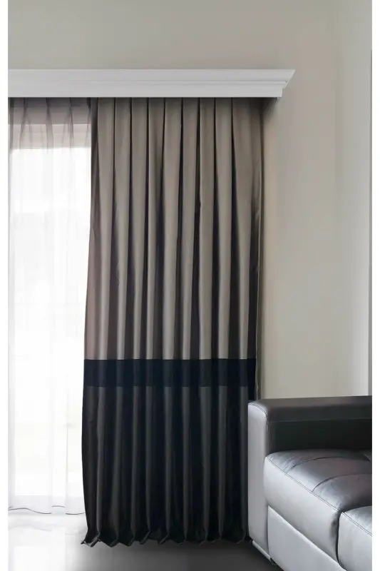 Nebumu Ihal Milano Blackout Curtain Grey Anthracite - 7