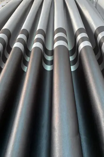 Nebumu Roma Bordürlü Pileli Fon Perde-Gri Antrasit - 4