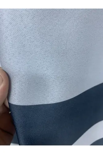 Nebumu Roma Bordürlü Pileli Fon Perde-Gri Antrasit - 7