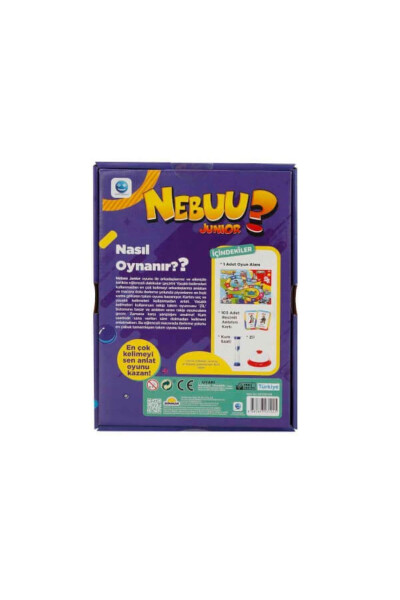 Nebuu Junior Kartlı Kelime Anlatma Zeka Geliştirici Çocuk Yetişkin Oyun Seti 1 Paket - 5