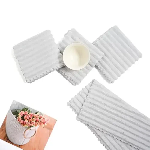 Neessno 12 Pack Cleaning Cloth,Ultra Soft Absorbent Quick Drying Microfiber Cleaning Rags,No Scratches,Reusable,Washable,Lint Free Cleaning Towels for Kitchen,Window,Glass,car,11.8