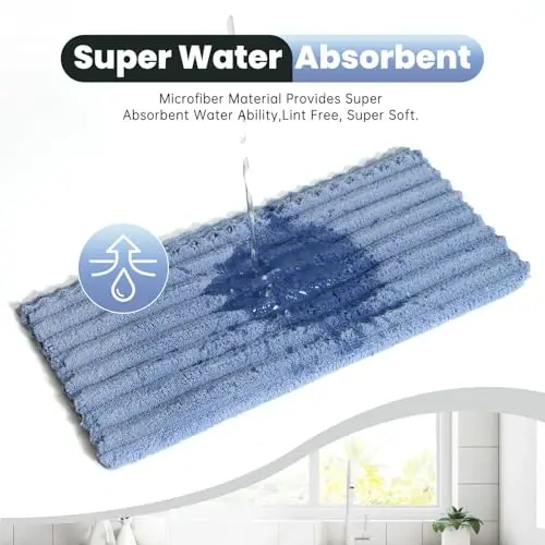 Neessno 12 Pack Cleaning Cloth,Ultra Soft Absorbent Quick Drying Microfiber Cleaning Rags,No Scratches,Reusable,Washable,Lint Free Cleaning Towels for Kitchen,Window,Glass,car,11.8