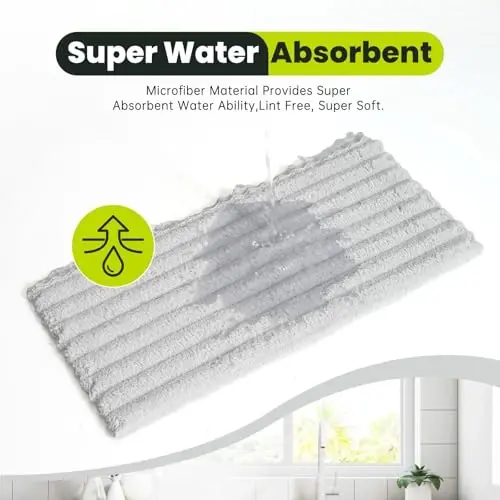 Neessno 12 Pack Tozalash Mato, Ultra Yumshoq Singdiruvchi Tez Quriydigan Mikrofiber Tozalash Latta, Chizilmaydi, Qayta Ishlatiladigan, Yuviladigan, Tuk Qoldirmaydigan Oshxona, Oyna, Shisha, Avtomobil uchun Tozalash Sochiqlari, 11,8