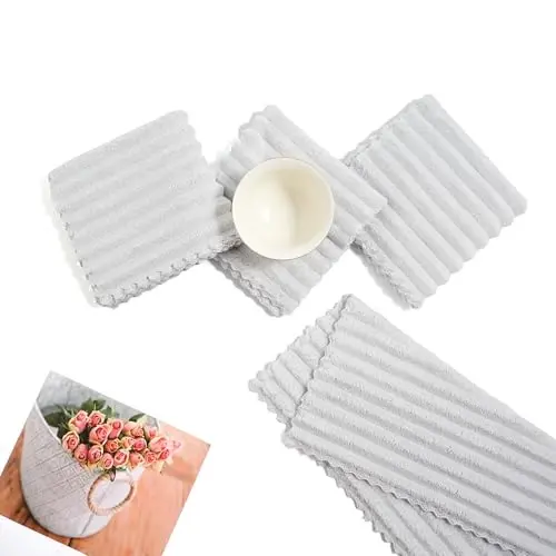 Neessno 12 Pack Cleaning Cloth,Ultra Soft Absorbent Quick Drying Microfiber Cleaning Rags,No Scratches,Reusable,Washable,Lint Free Cleaning Towels for Kitchen,Window,Glass,car,11.8