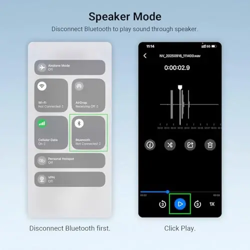 NEEWER KM19B Wireless Lavalier Microphone Transmitter with App Control, 10Hrs Battery, Noise Cancelling Magnetic Mini Clip On Lapel Lav Mic for iPhone Android Phone Video Recording Streaming Vlogging - 6