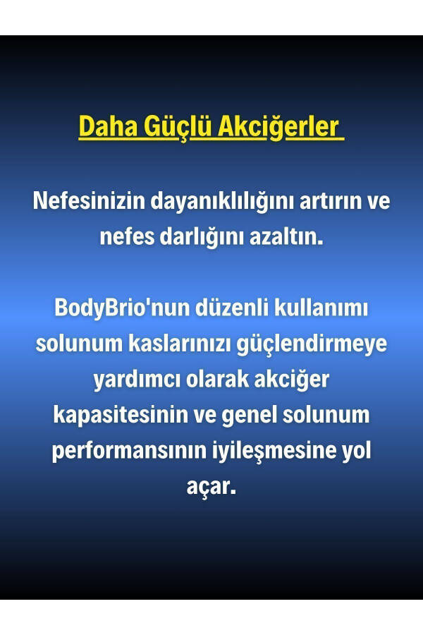 Nefes Egzersiz Aleti - Kondisyon - Dayanıklılık - Performans (BEYAZ) - 7