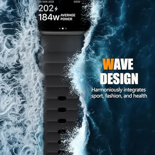 Negatta Sport Band Compatible with Apple Watch 49mm 46mm 45mm 44mm 42mm for Men Women, Soft Silicone Breathable Wristband Replacement Strap for iWatch Ultra 2 SE Series 10 9 8 7 6 5 4 3 2 1 - 3