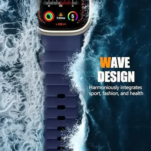 Negatta Sport Band Apple Watch 49mm 46mm 45mm 44mm 42mm erkaklar ayollar uchun mos, Yumshoq silikon nafas oladigan bilaguzuk iWatch Ultra 2 SE Series 10 9 8 7 6 5 4 3 2 1 uchun almashtirish tasmasi - 3