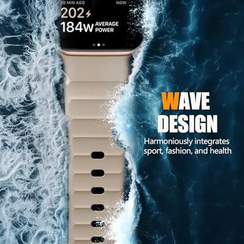 Negatta Sport Band Apple Watch 49mm 46mm 45mm 44mm 42mm erkaklar ayollar uchun mos, Yumshoq silikon nafas oladigan bilaguzuk iWatch Ultra 2 SE Series 10 9 8 7 6 5 4 3 2 1 uchun almashtirish tasmasi - 3