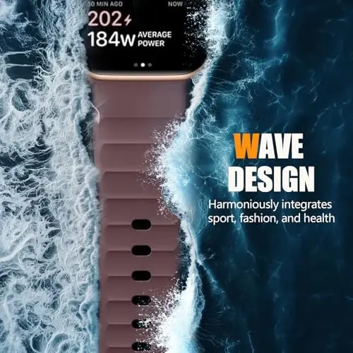 Negatta Sport Band Apple Watch 49mm 46mm 45mm 44mm 42mm erkaklar ayollar uchun mos, Yumshoq silikon nafas oladigan bilaguzuk iWatch Ultra 2 SE Series 10 9 8 7 6 5 4 3 2 1 uchun almashtirish tasmasi - 3