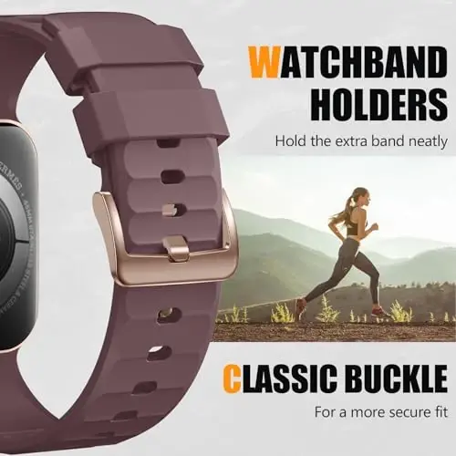 Negatta Sport Band Apple Watch 49mm 46mm 45mm 44mm 42mm erkaklar ayollar uchun mos, Yumshoq silikon nafas oladigan bilaguzuk iWatch Ultra 2 SE Series 10 9 8 7 6 5 4 3 2 1 uchun almashtirish tasmasi - 5