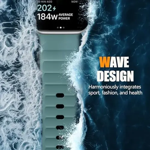 Negatta Sport Band Apple Watch 49mm 46mm 45mm 44mm 42mm erkaklar va ayollar uchun mos keladi, Yumshoq silikon nafas oladigan bilaguzuk iWatch Ultra 2 SE Series 10 9 8 7 6 5 4 3 2 1 uchun almashtirish tasmasi - 3