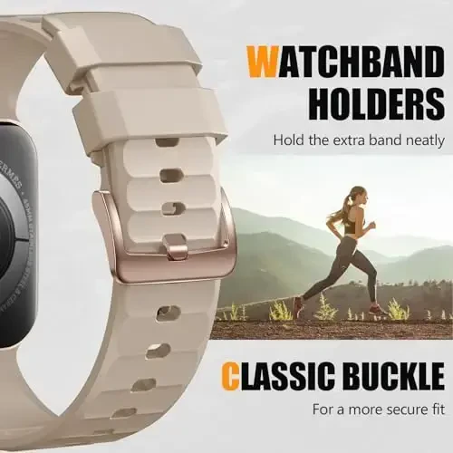 Negatta Sport Band Compatible with Apple Watch 49mm 46mm 45mm 44mm 42mm for Men Women, Soft Silicone Breathable Wristband Replacement Strap for iWatch Ultra 2 SE Series 10 9 8 7 6 5 4 3 2 1 - 5