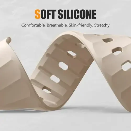 Negatta Sport Band Совместим с Apple Watch 49мм 46мм 45мм 44мм 42мм для мужчин и женщин, мягкий силиконовый дышащий ремешок на запястье для iWatch Ultra 2 SE Series 10 9 8 7 6 5 4 3 2 1 - 4