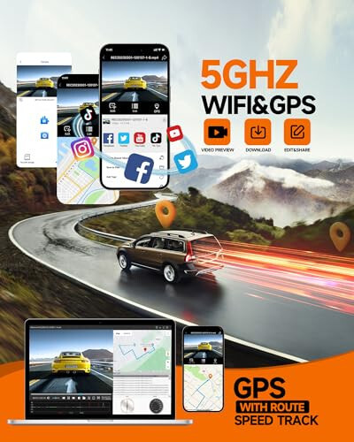 Neideso 360° Ön, Arka ve İç Kamera, 4 Kanal 3K+3*1080P, 5GHz Wi-Fi GPS, Sesli Kontrol, 4K+1080P*2 Araba Kamerası, CPL Filtresi, Ücretsiz 64GB SD Kart, Gece Görüşü, 24 Saat Park Modu (N700) - 8