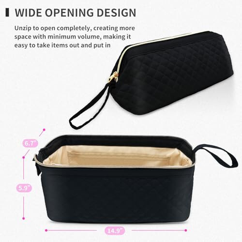 NENYX Soch Quritgich/Shark Flexstyle/Dyson Airwrap va Soch Turmak Aksesuarlari Uchun Bir Qatlamli Suga Chidamli Sayohat Tashiydigan Chexol, Qora (Faqat Chexol) - 6