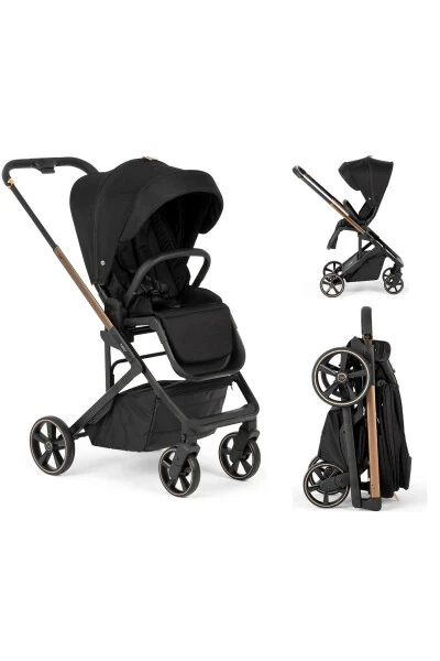 Neo 2 Tek Elle Kapanıp Açılabilen Çift Yönlu Bebek Arabası-BLACK GOLD - BAGI