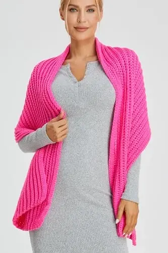 NEOSAN Ayollar Erkaklar Qish Qalin Kabel Trikotaj O'ralgan Qo'pol Issiq Sharf - 5