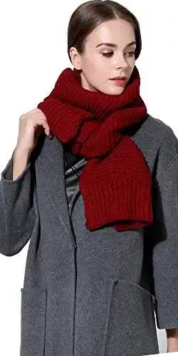 NEOSAN Ayollar Erkaklar Qish Qalin O'ralgan Kabel Triko Yoqimli Issiq Sharf - 3