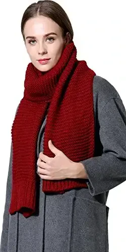 NEOSAN Ayollar Erkaklar Qish Qalin O'ralgan Kabel Triko Yoqimli Issiq Sharf - 5