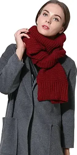 NEOSAN Ayollar Erkaklar Qish Qalin O'ralgan Kabel Triko Yoqimli Issiq Sharf - 6