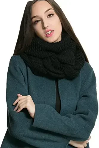 NEOSAN Women Men Winter Thick Cable Knit Wrap Chunky Warm Scarf - NEOSAN (1)