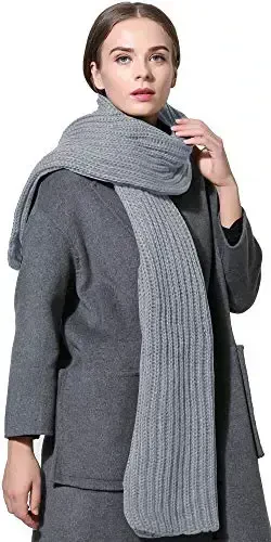 NEOSAN Women Men Winter Thick Cable Knit Wrap Chunky Warm Scarf 