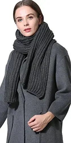 NEOSAN Women Men Winter Thick Cable Knit Wrap Chunky Warm Scarf - 4