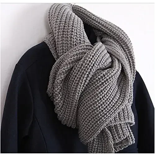 NEOSAN Women Men Winter Thick Cable Knit Wrap Chunky Warm Scarf - 6
