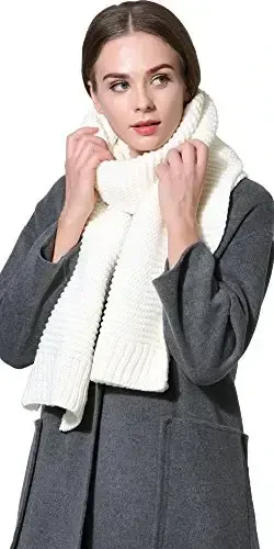 NEOSAN Women Men Winter Thick Cable Knit Wrap Chunky Warm Scarf - NEOSAN (1)