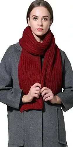 NEOSAN Women Men Winter Thick Cable Knit Wrap Chunky Warm Scarf - NEOSAN (1)