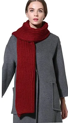 NEOSAN Women Men Winter Thick Cable Knit Wrap Chunky Warm Scarf 