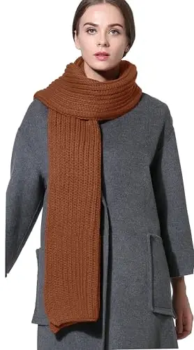 NEOSAN Women Men Winter Thick Cable Knit Wrap Chunky Warm Scarf 