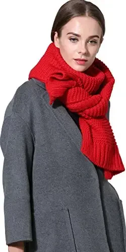 NEOSAN Women Men Winter Thick Cable Knit Wrap Chunky Warm Scarf - 3