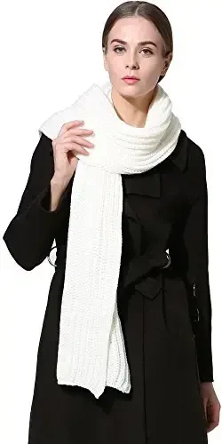 NEOSAN Women Men Winter Thick Cable Knit Wrap Chunky Warm Scarf 