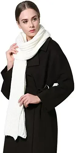NEOSAN Women Men Winter Thick Cable Knit Wrap Chunky Warm Scarf - NEOSAN (1)