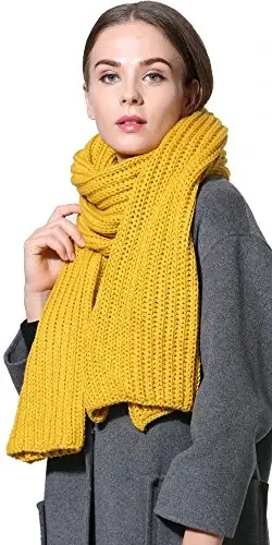 NEOSAN Women Men Winter Thick Cable Knit Wrap Chunky Warm Scarf - 3