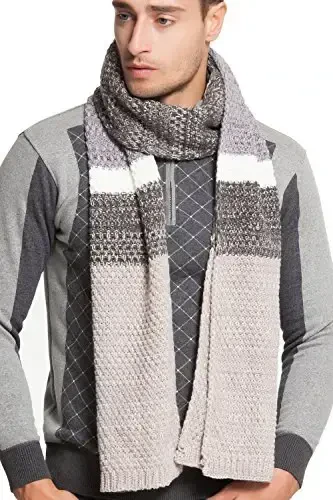 NEOSAN Women Men Winter Thick Cable Knit Wrap Chunky Warm Scarf - 1